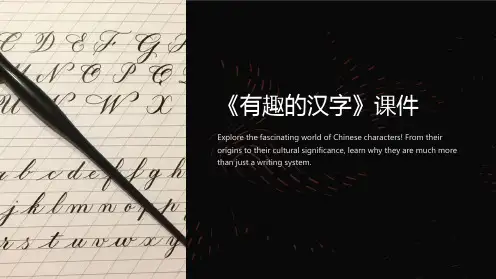 《有趣的汉字》课件