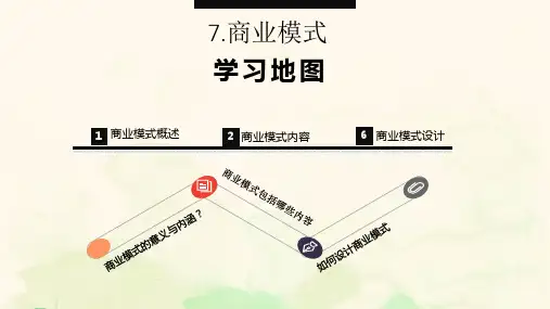 创新创业基础 7 商业模式