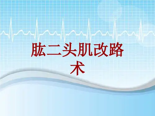 手术讲解模板：肱二头肌改路术
