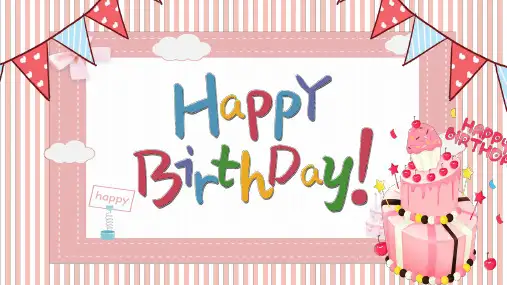 儿童生日_满月酒生日会相册PPT展示