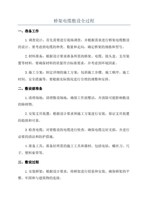 桥架电缆敷设全过程