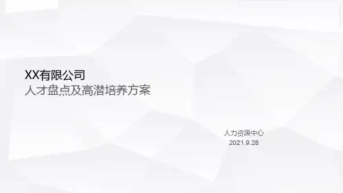 公司案例：人才盘点实操流程方案