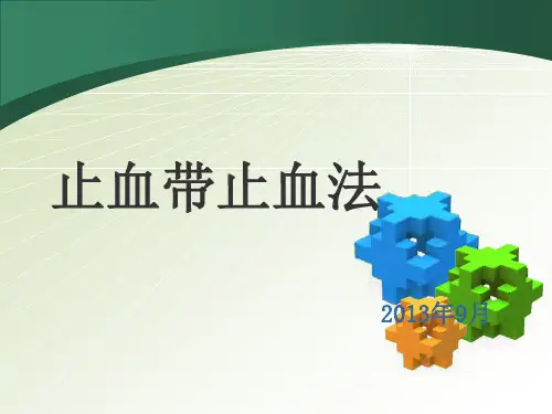 止血带止血法PPT课件