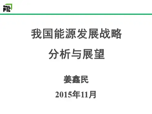 我国能源发展战略分析与展望.