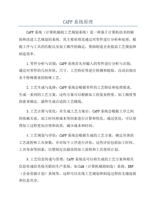 CAPP系统原理