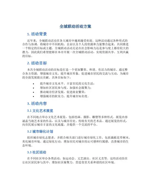 全城联动活动方案