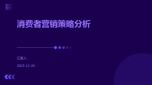 消费者营销策略分析