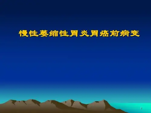 慢性萎缩性胃炎ppt课件