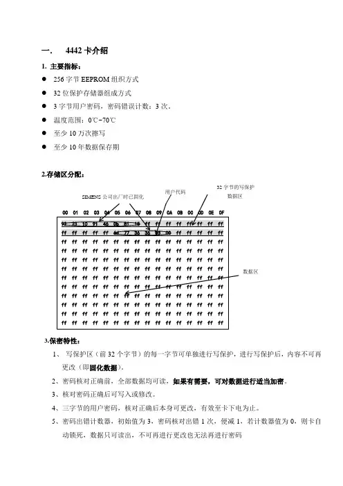 4442卡说明