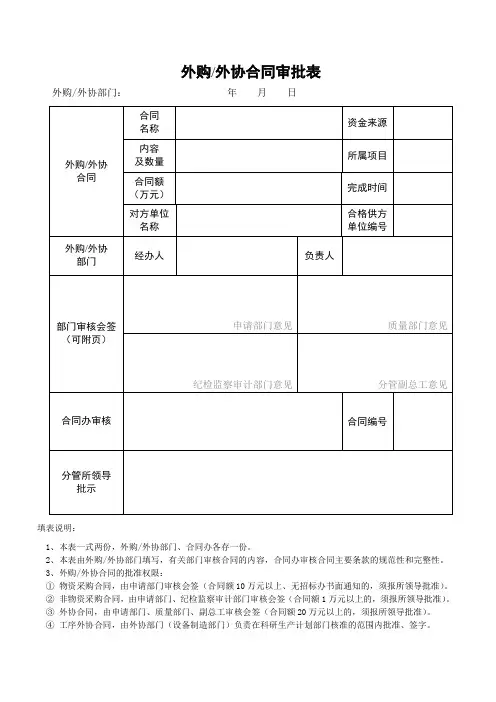 SAM-SP13.3外购外协合同审批表