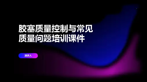 胶塞质量控制与常见质量问题培训课件