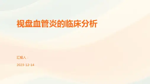 视盘血管炎的临床分析
