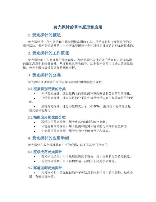 荧光探针的基本原理和应用