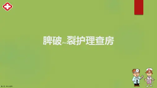 脾破裂护理诊断ppt