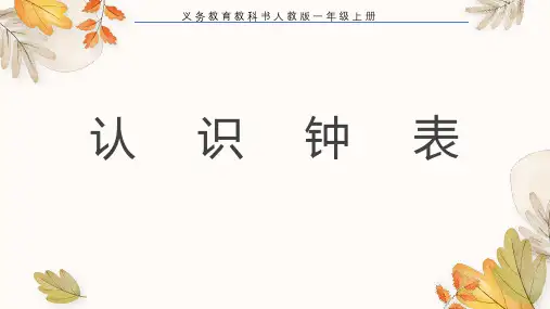 认识钟表PPT