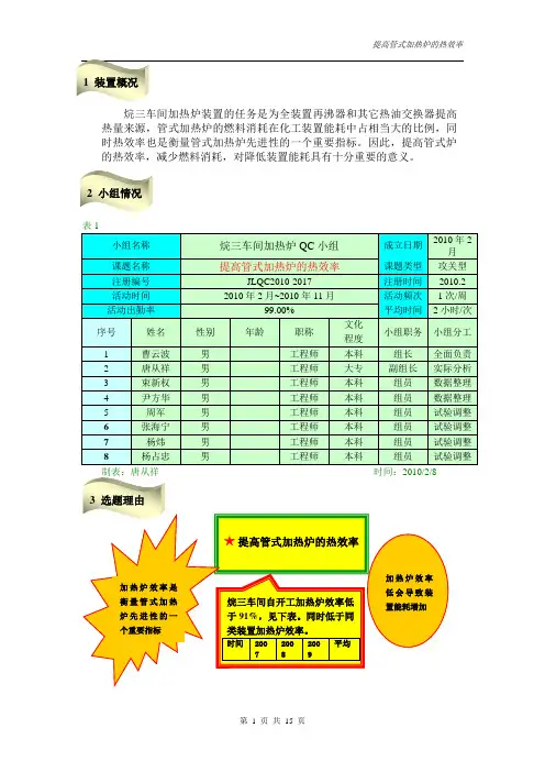 提高加热炉效率