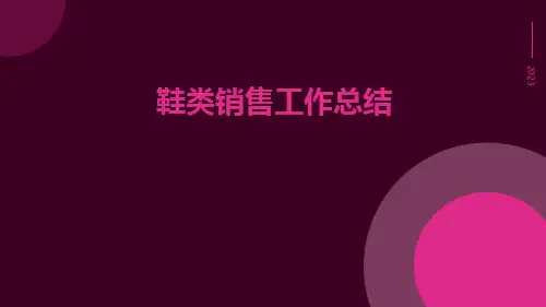 鞋类销售工作总结PPT