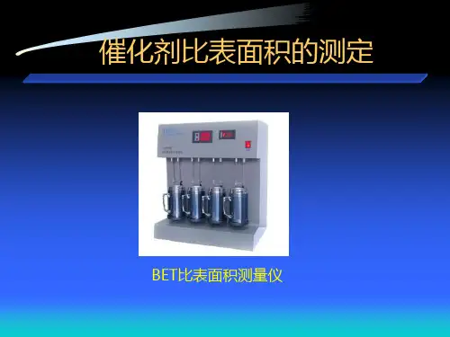 催化剂表面积测定