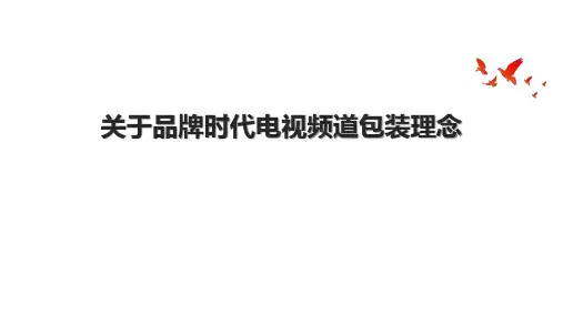 关于品牌时代电视频道包装理念