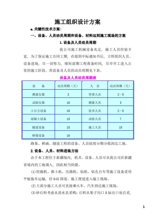 公路改建工程监理投标书