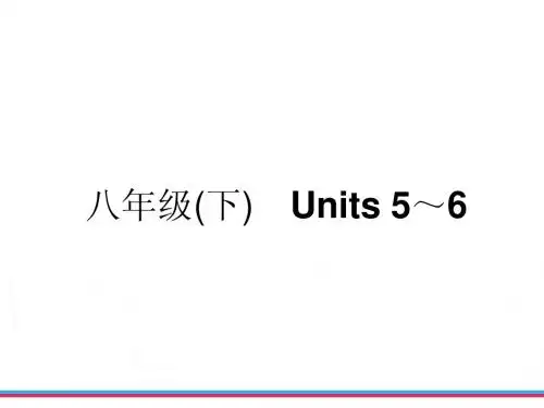 中考复习新目标英语八年级(下) Units 5～6