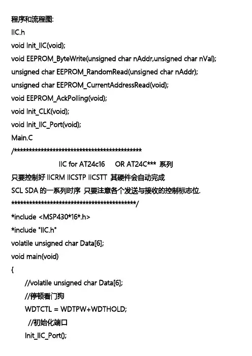 基于msp430的i2c模拟总线程序讲解