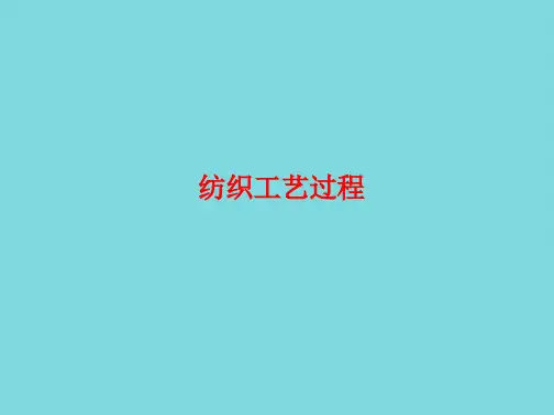 纺织工艺过程(共43张PPT)