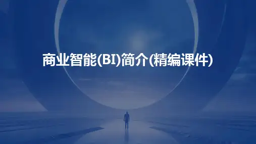 商业智能(BI)简介(精编课件)