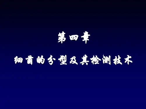 细菌学检验-4-细菌的分型及其检测技术