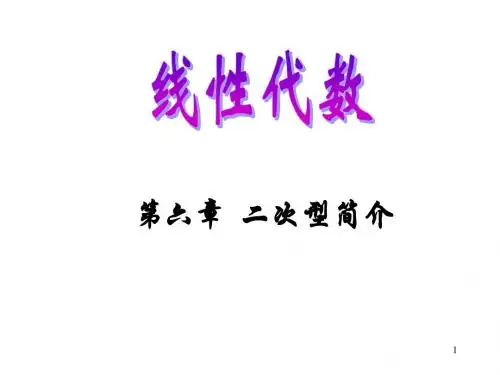 第六章_二次型简介