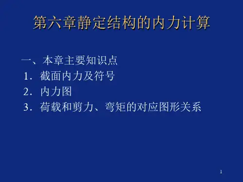 建筑力学-弯矩图、剪力图