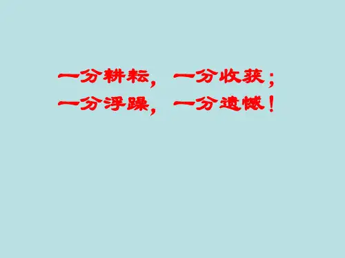 月考总结主题班会