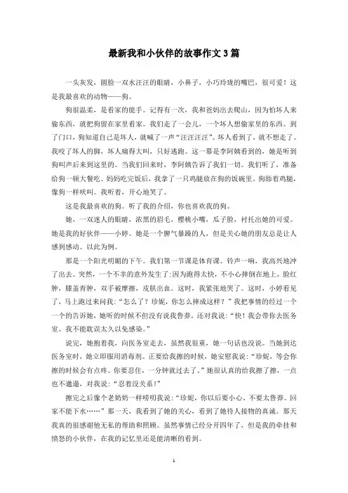 最新我和小伙伴的故事作文3篇