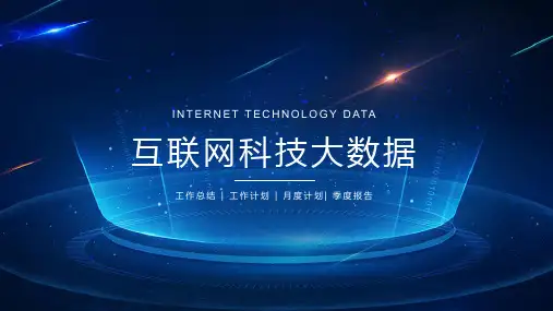 蓝色动态质感科技创业计划书工作总结PPT模板课件