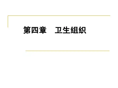 2、卫生事业管理学卫生组织