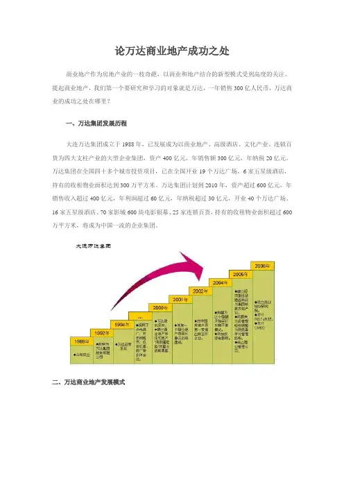 论万达商业地产成功之处