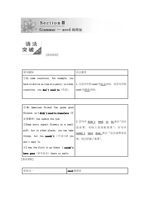 2017-2018学年高二英语外研版选修六教学案：Module 1 Section 3 含答案 精品