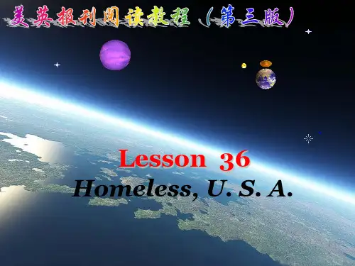 美英报刊阅读教程课件 Lesson36