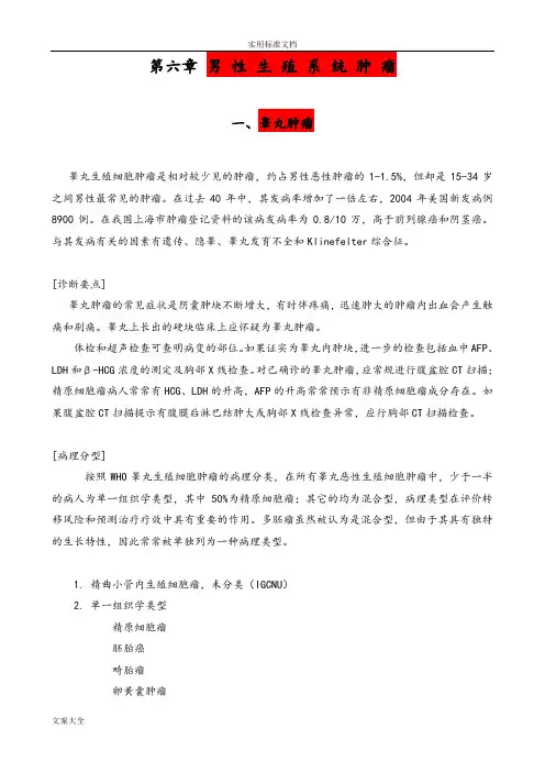 男性生殖系统肿瘤