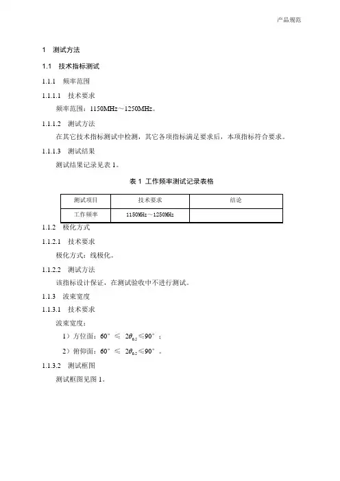 天线测试方法