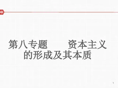 第八专题：资本主义的形成及其本质