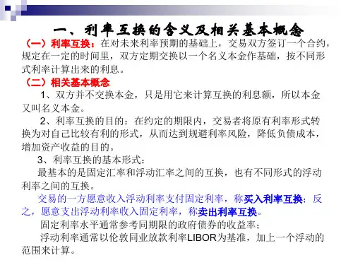 0622互换交易利率互换