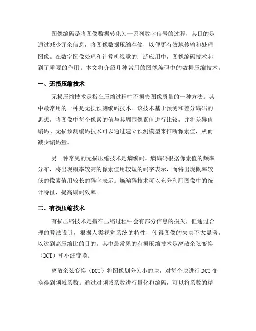 图像编码中的数据压缩技术介绍(九)