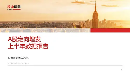 行业数据报告-2017上半年A股定向增发数据报告