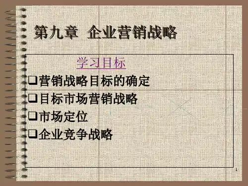 企业营销战略讲义课件