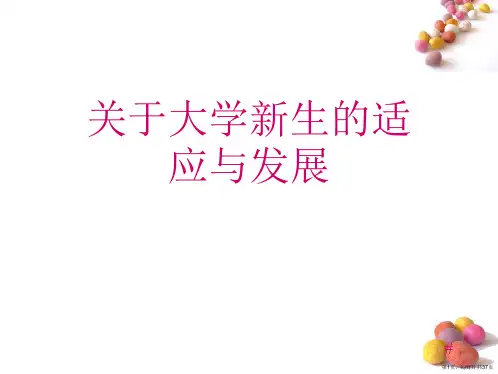 大学新生的适应与发展课件