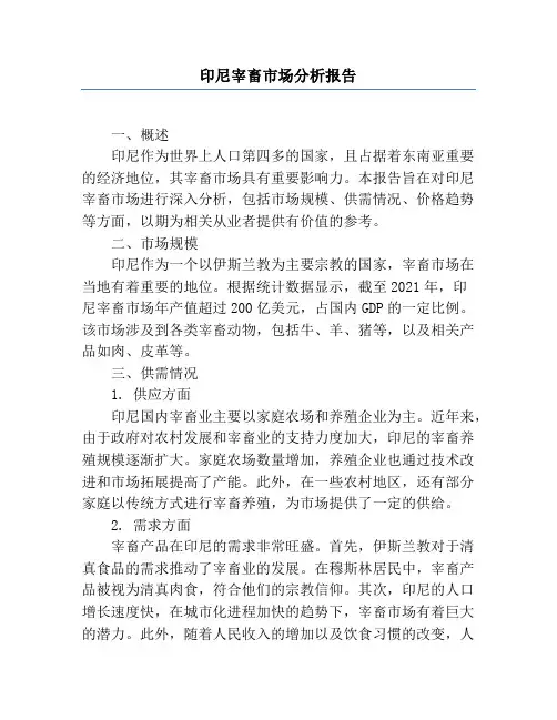 印尼宰畜市场分析报告