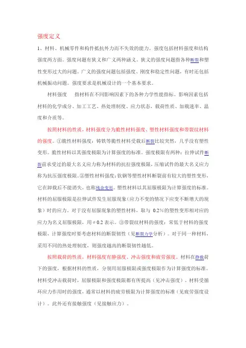 强度定义