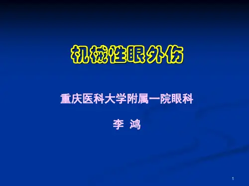 机械性眼外伤ppt课件