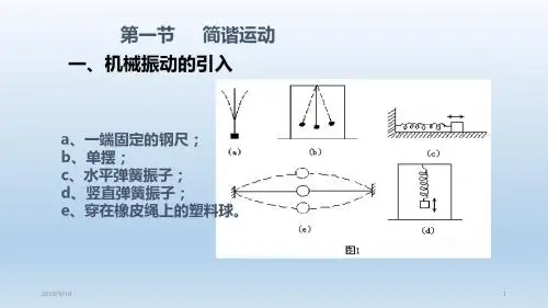 简谐振动高二物理机械振动北京海淀PPT课件